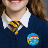 Superstar leerling van de week geweldige student ronde button 5,7 cm
