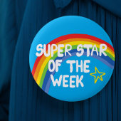 Superstar leerling van de week geweldige student ronde button 5,7 cm