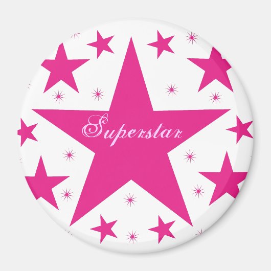 Superstar Magnet, Roze Magneet (Voorkant)