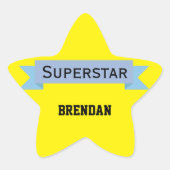 Superstar met naam ster sticker (Voorkant)