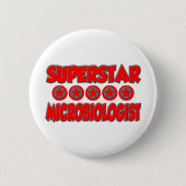 Superstar Microbioloog Ronde Button 5,7 Cm (Voorkant)