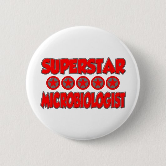 Superstar Microbioloog Ronde Button 5,7 Cm (Voorkant)