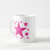 Superstar-Mok, roze Koffiemok (Voorkant links)