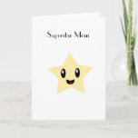 Superstar Mom Kaart<br><div class="desc">Show your mom love show love with this fun card</div>