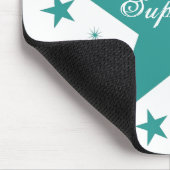 Superstar Mousepad, Blauwgroen Muismat (Hoek)