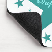 Superstar Mousepad, Blauwgroen Muismat (Hoek)