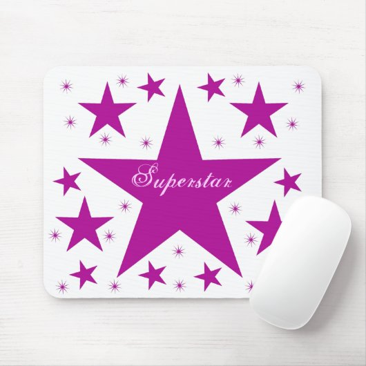 Superstar Mousepad, Paars Muismat (Met muis)