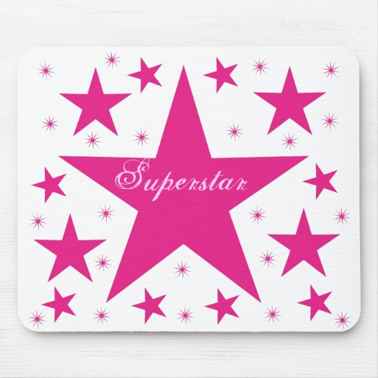 Superstar Mousepad, Roze Muismat (Voorkant)