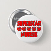 Superstar Nurse Ronde Button 5,7 Cm (Voorkant /achterkant)