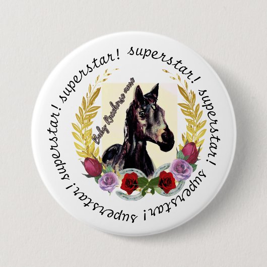 Superstar Paard Button (Voorkant)
