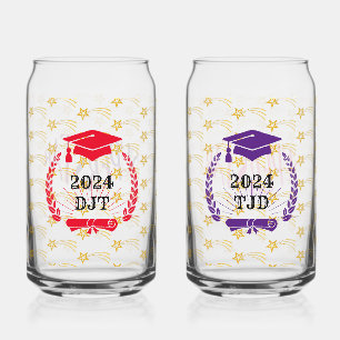 Superstar Pattern Afstuderen Drinkware Set Blikvorm Glas