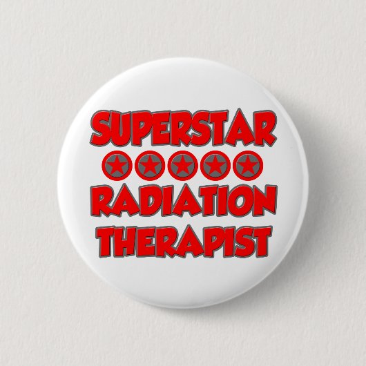 Superstar Radiation Therapist Ronde Button 5,7 Cm (Voorkant)