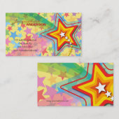 Superstar Rainbow - kleurrijke aangepaste profielk Visitekaartje (Voorkant / Achterkant)