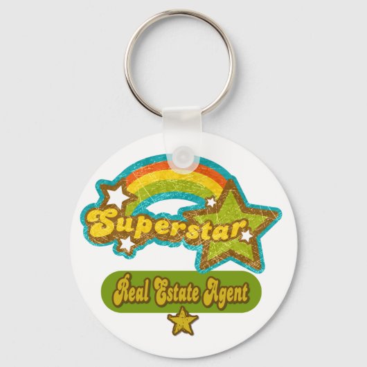 Superstar Real Estate Agent Sleutelhanger (Voorkant)