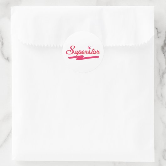 Superstar Ronde Sticker (Tas)