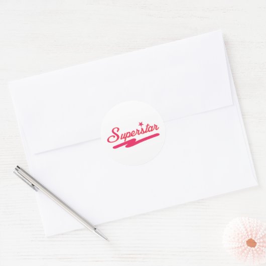 Superstar Ronde Sticker (Envelop)