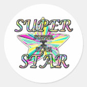 Superstar Ronde Sticker (Voorkant)