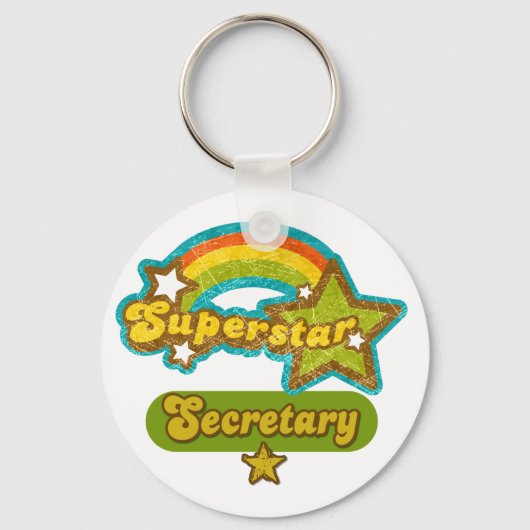 Superstar-secretaris Sleutelhanger (Voorkant)