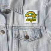 Superstar Social Worker Vierkante Button 5,1 Cm (In situ)
