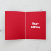 Superstar Son 13e verjaardag rode blonde haarkaart Kaart (Binnen)