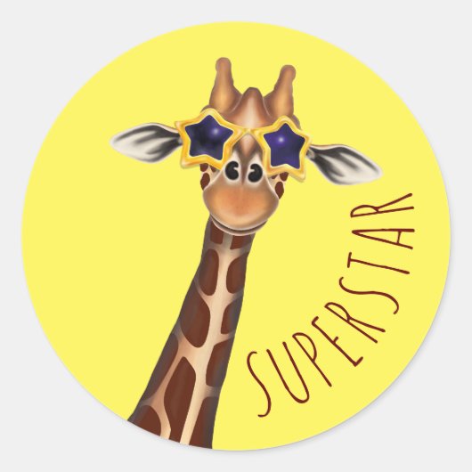 SUPERSTAR STICKER - GIRAFFE (Voorkant)