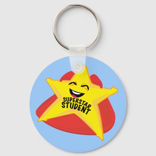 superstar student grappige sleutelhanger (Voorkant)