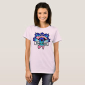 Superstar Survivor Custom Name Thyroid Cancer T-shirt (Voorkant volledig)