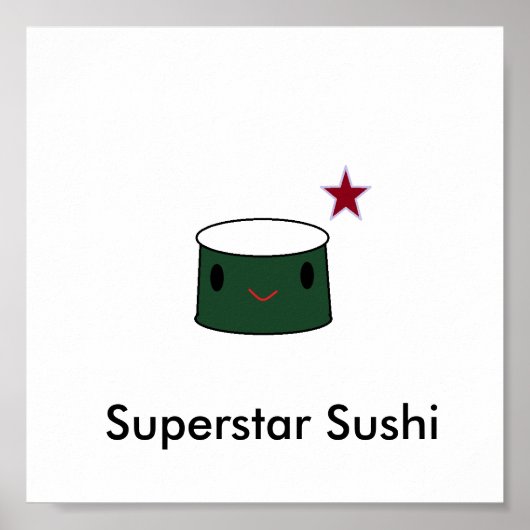 Superstar Sushi Poster (Voorkant)