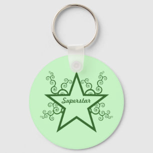 Superstar Swirls Sleutelhanger, Forest Green Sleutelhanger