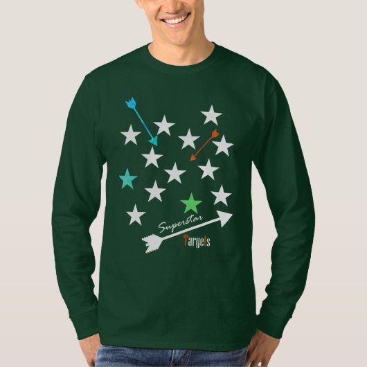 Superstar Targets Stars Arrows Funky T-shirt (Voorkant)