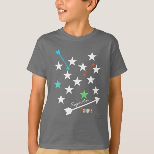 Superstar Targets Stars Arrows Funky T-shirt (Voorkant)
