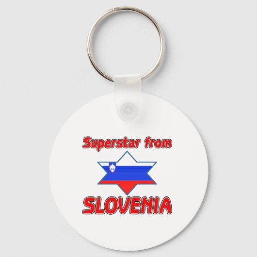 Superstar uit Slovenië Sleutelhanger (Voorkant)
