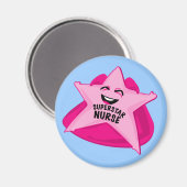 Superstar verpleegster grappige magneet! magneet (Voorkant / Achterkant)