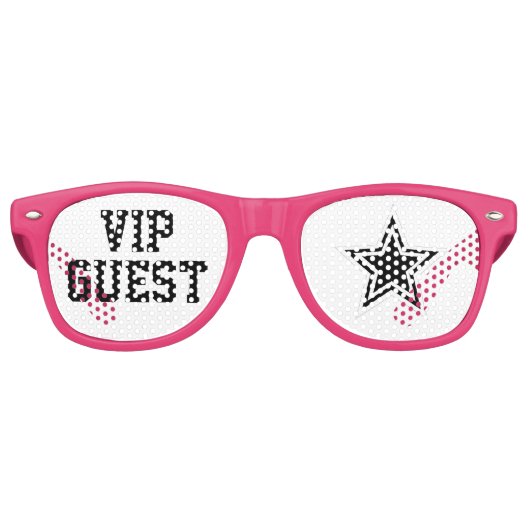 Superstar VIP Guest Shades Fun Wedding Sunbril Retro Zonnebril (Voorkant)