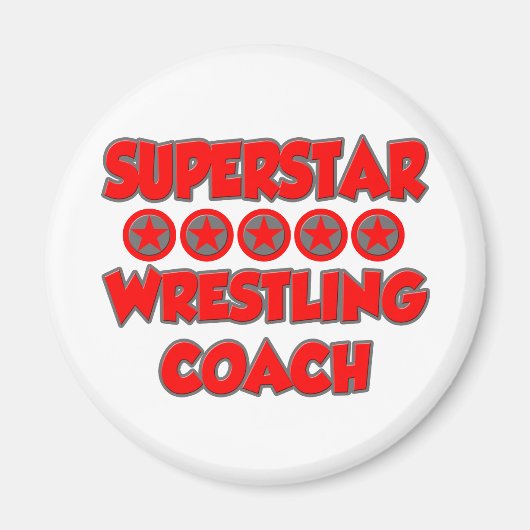 Superstar worstelcoach magneet (Voorkant)