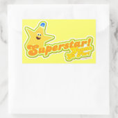 Superstar zal zo ver gaan rechthoekige sticker (Tas)