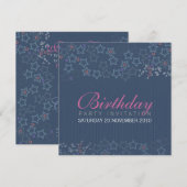 Superstars Birthday Invitationz Kaart (Voorkant / Achterkant)