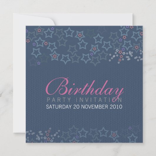 Superstars Birthday Invitationz Kaart (Voorkant)