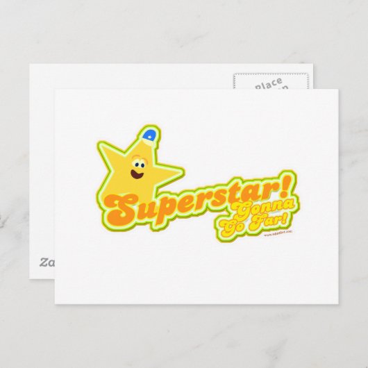 Superster! Briefkaart (Voorkant / Achterkant)