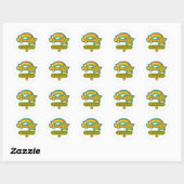 Superster elektricien ronde sticker (Vel)