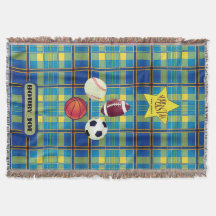 Superster Geel Blauw Plaid