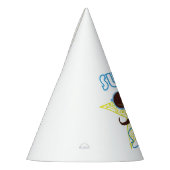 Superster met zonnebril en snor feesthoedjes (Links)