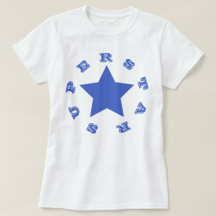 SUPERSTER   Navy Blue Star T-shirt voor dames