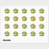 Superster-onderzoeker Ronde Sticker (Vel)