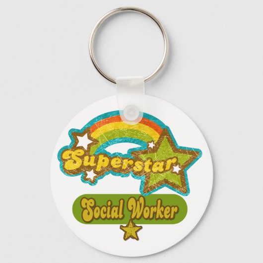 Superster Sociaal Werker Sleutelhanger (Voorkant)