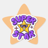 superster ster sticker (Voorkant)