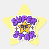superster ster sticker (Voorkant)