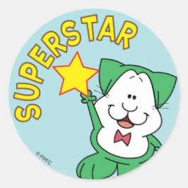 Superster-Sticker Ronde Sticker