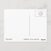 Superster! | turkoois briefkaart (Achterkant)