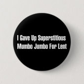 Superstieke onzin ronde button 5,7 cm (Voorkant)